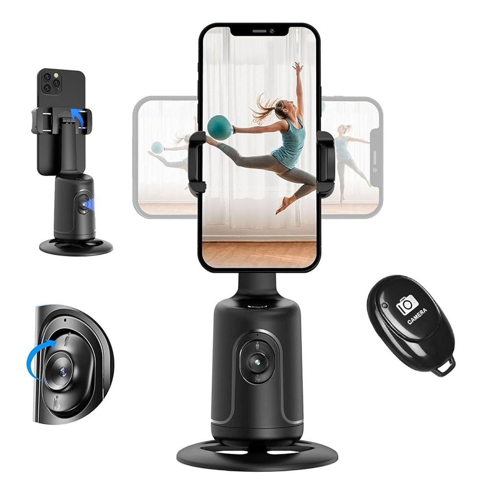 AUTO FACE TRACKING 360 ROTATION CAMERA